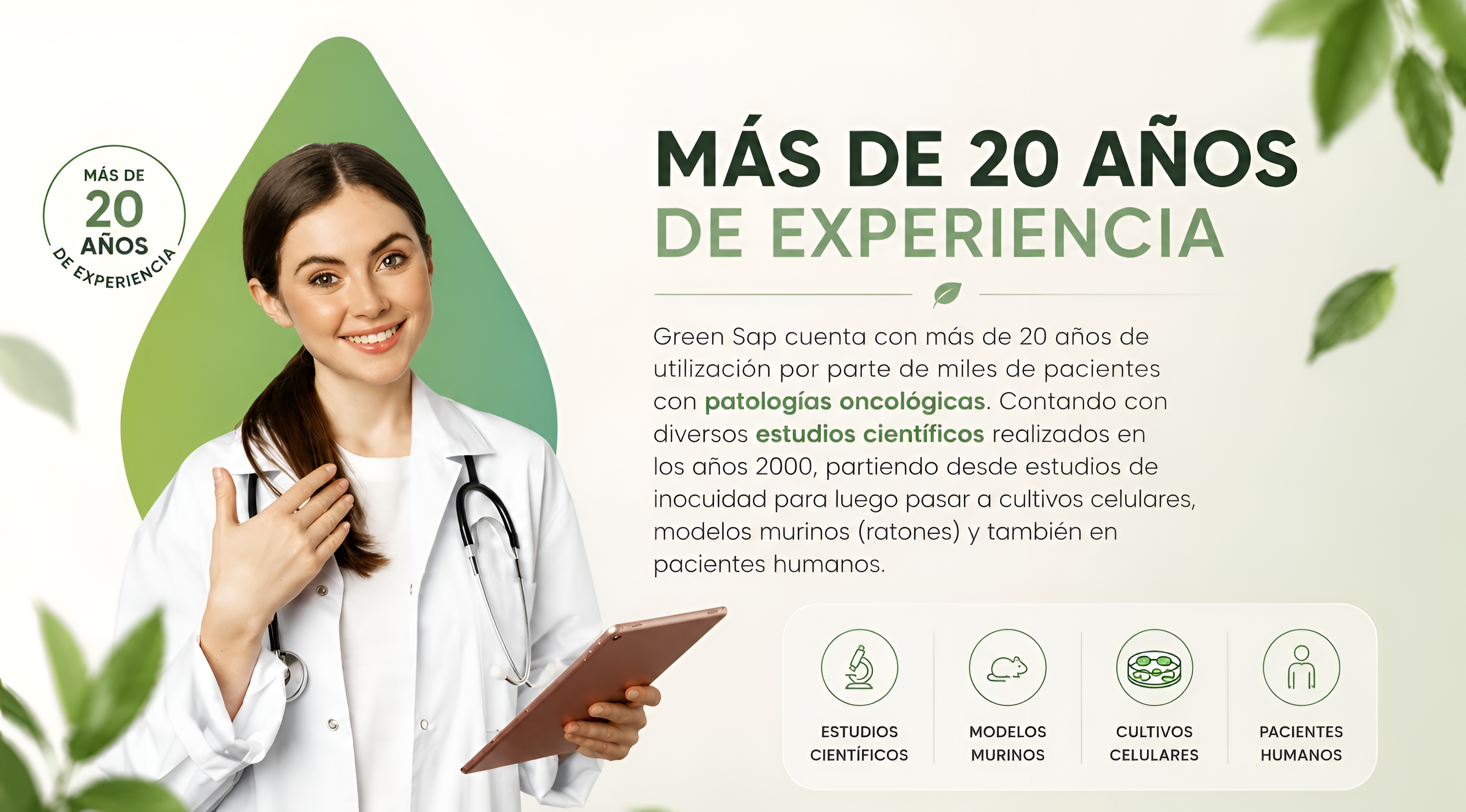 Green Sap — Más de 20 años de experiencia con respaldo científico